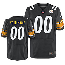Nike Pittsburgh Steelers Customized Elite Black Jerseys
