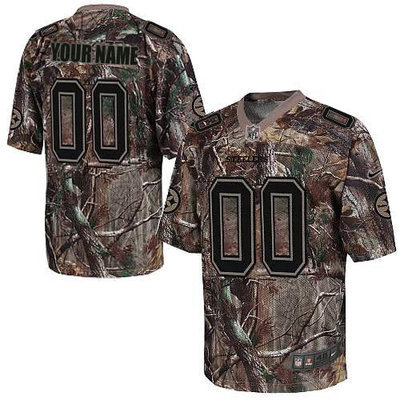Nike Pittsburgh Steelers Customized Elite Camo Jerseys