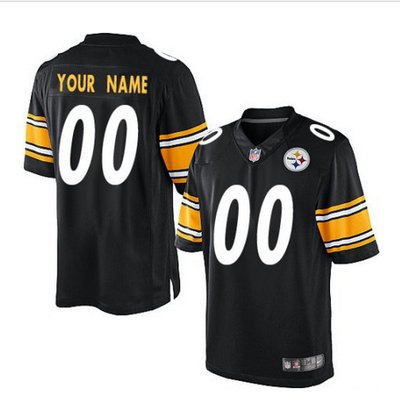 Men's Nike Pittsburgh Steelers Customized Limited Black Team Color NFL Jersey