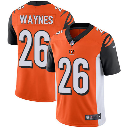 Nike Bengals #26 Trae Waynes Orange Alternate Men's Stitched NFL Vapor Untouchable Limited Jersey Nike Bengals #26 Trae Waynes Orange Alternate Men's Stitched NFL Vapor Untouchable Limited Jersey