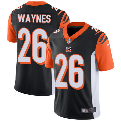 Nike Bengals #26 Trae Waynes Black Team Color Men's Stitched NFL Vapor Untouchable Limited Jersey Nike Bengals #26 Trae Waynes Black Team Color Men's Stitched NFL Vapor Untouchable Limited Jersey