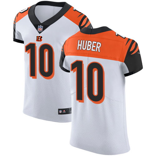 Nike Bengals #10 Kevin Huber White Men's Stitched NFL Vapor Untouchable Elite Jersey Nike Bengals #10 Kevin Huber White Men's Stitched NFL Vapor Untouchable Elite Jersey