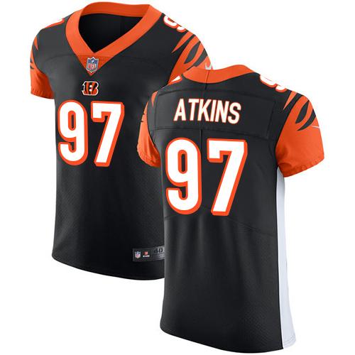 Nike Bengals #97 Geno Atkins Black Team Color Men's Stitched NFL Vapor Untouchable Elite Jersey Nike Bengals #97 Geno Atkins Black Team Color Men's Stitched NFL Vapor Untouchable Elite Jersey