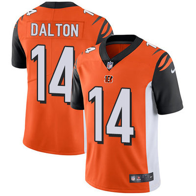 Nike Bengals #14 Andy Dalton Orange Alternate Men's Stitched NFL Vapor Untouchable Limited Jersey Nike Bengals #14 Andy Dalton Orange Alternate Men's Stitched NFL Vapor Untouchable Limited Jersey