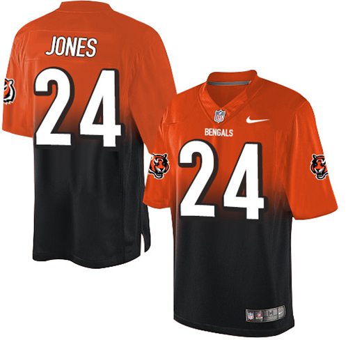 Nike Bengals #24 Adam Jones Orange Black Men's Stitched NFL Elite Fadeaway Fashion Jersey Nike Bengals #24 Adam Jones Orange Black Men's Stitched NFL Elite Fadeaway Fashion Jersey