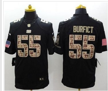 NEW Cincinnati Bengals #55 Vontaze Burfict Black NFL Limited Salute to Service jersey NEW Cincinnati Bengals #55 Vontaze Burfict Black NFL Limited Salute to Service jersey