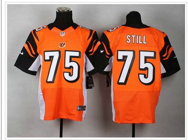 NEW Cincinnati Bengals #75 Devon Still Orange Elite Jersey