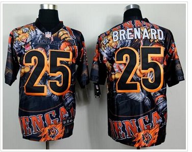 NEW Cincinnati Bengals #25 Giovani Bernard Team Color NFL Fanatical Version Jersey