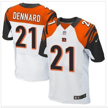 NEW Cincinnati Bengals #21 Darqueze Dennard White NFL Elite Jersey