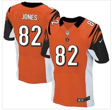 NEW Cincinnati Bengals #82 Marvin Jones Orange NFL Elite Jersey