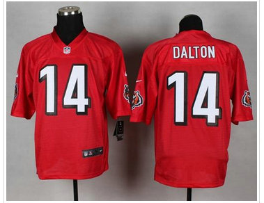 New Cincinnati Bengals #14 Andy Dalton Red NFL Elite QB Practice Jersey