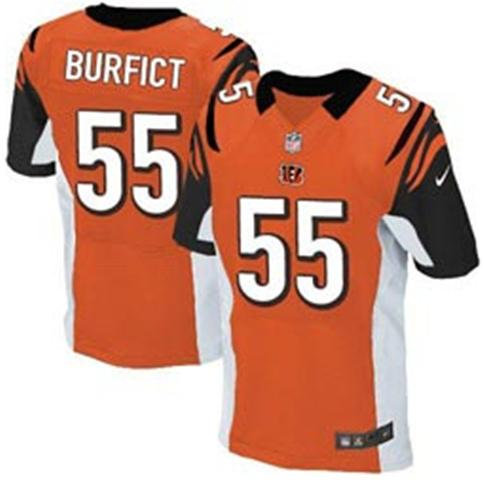 NEW NFL Cincinnati Bengals 25 Burfict Orange Jerseys (Elite)
