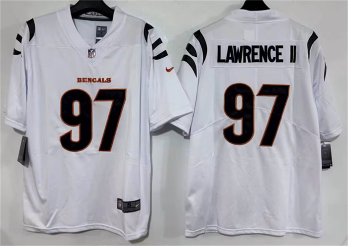 Men's Cincinnati Bengals #97 Dexter Lawrence II White 2026 Vapor Untouchable Limited Stitched Football Jersey