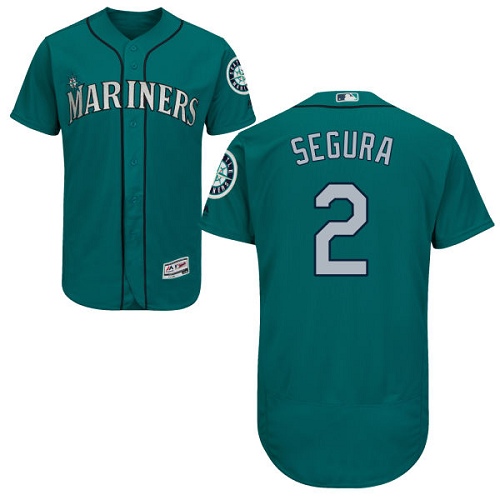 Mariners #2 Jean Segura Green Flexbase Authentic Collection Stitched Baseball Jersey Mariners #2 Jean Segura Green Flexbase Authentic Collection Stitched Baseball Jersey