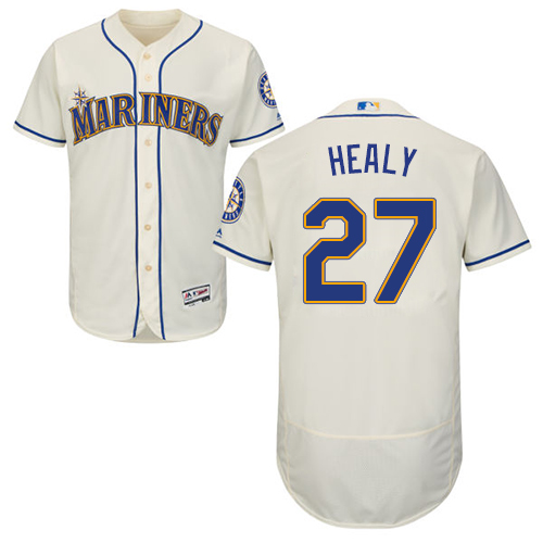 Mariners #27 Ryon Healy Cream Flexbase Authentic Collection Stitched Baseball Jersey Mariners #27 Ryon Healy Cream Flexbase Authentic Collection Stitched Baseball Jersey