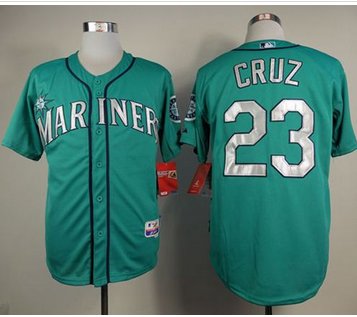 Seattle Mariners #23 Nelson Cruz Green Cool Base Stitched Baseball Jersey Seattle Mariners #23 Nelson Cruz Green Cool Base Stitched Baseball Jersey