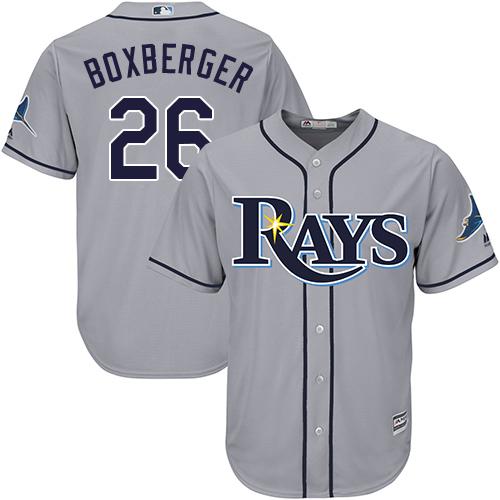 Rays #26 Brad Boxberger Grey Cool Base Stitched Youth MLB Jersey