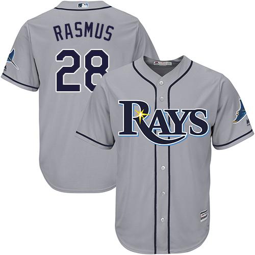 Rays #28 Colby Rasmus Grey Cool Base Stitched Youth MLB Jersey