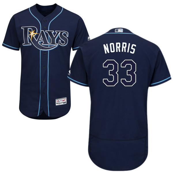 Rays #33 Derek Norris Dark Blue Flexbase Authentic Collection Stitched MLB Jersey