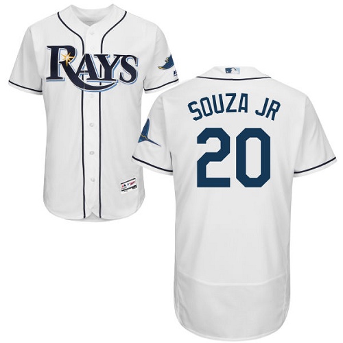 Rays #20 Steven Souza White Flexbase Authentic Collection Stitched MLB Jersey Rays #20 Steven Souza White Flexbase Authentic Collection Stitched MLB Jersey