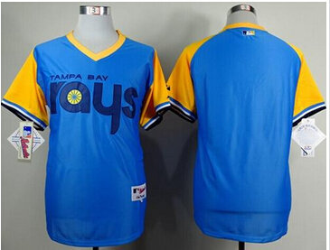 Tampa Bay Rays Blank Light Blue 1988 Turn Back The Clcok Stitched Baseball Jersey