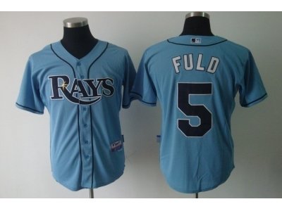 mlb jerseys tampa bay rays #5 fuld lt.blue