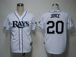 Tampa Bay Rays 20 Joyce White Cool Base