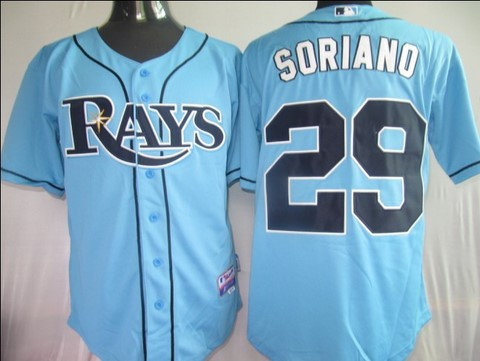 Tampa Bay Rays 29 Sonriano Baby blue jerseys