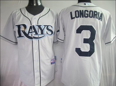 Tampa Bay Rays 3 Longoria Grey jerseys