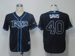 Tampa Bay Rays 40 Davis Dark Blue