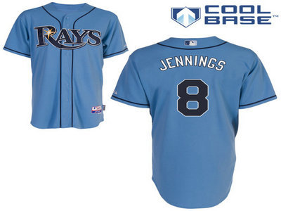 Tampa Bay Rays 8 Desmond Jennings LT BLUE cool base jerseys