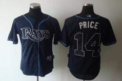 Tampa Bay Rays #14 Price black Jerseys