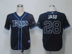 Tampa Bay Rays 28 Jaso Dark Blue