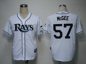 Tampa Bay Rays 57 Mcgee White Cool Base