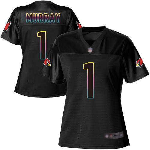 Cardinals #1 Kyler Murray Black Women's Football Fashion Game Jersey Cardinals #1 Kyler Murray Black Women's Football Fashion Game Jersey