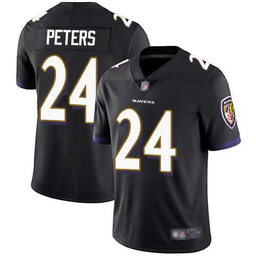 Ravens #24 Marcus Peters Black Alternate Youth Stitched Football Vapor Untouchable Limited Jersey Ravens #24 Marcus Peters Black Alternate Youth Stitched Football Vapor Untouchable Limited Jersey