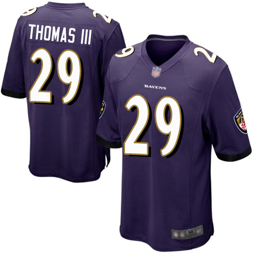 Ravens #29 Earl Thomas III Purple Team Color Youth Stitched Football New Elite Jersey