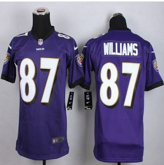 Youth New Ravens #87 Maxx Williams Purple Team Color Stitched NFL New Elite Jersey
