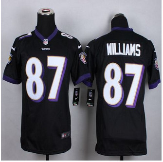 Youth New Ravens #87 Maxx Williams Black Alternate Stitched NFL New Elite Jersey