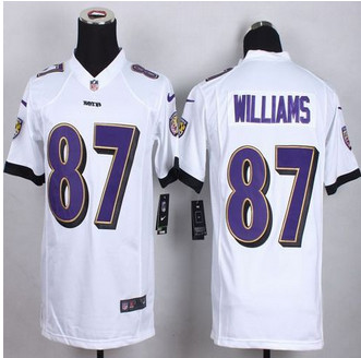 Youth New Ravens #87 Maxx Williams White Stitched NFL New Elite Jersey
