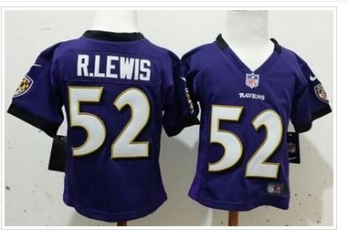 Toddler NEW Ravens #52 Ray Lewis Purple Team Color Stitched NFL Elite Jersey