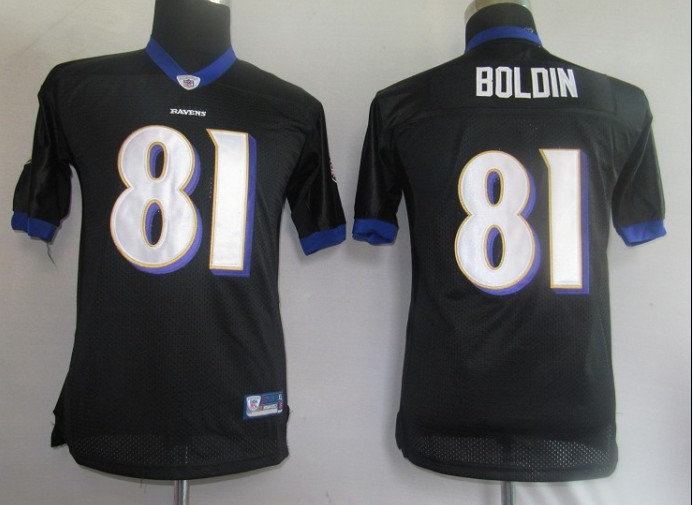 Baltimore Ravens 81# Boldin black kids