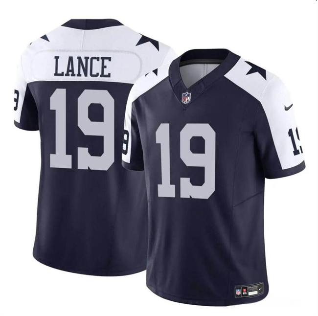Youth Dallas Cowboys #19 Trey Lance Navy White 2023 F.U.S.E Vapor Untouchable Limited Stitched Football Jersey Youth Dallas Cowboys #19 Trey Lance Navy White 2023 F.U.S.E Vapor Untouchable Limited Stitched Football Jersey