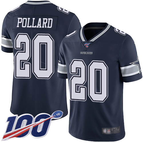 Cowboys #20 Tony Pollard Navy Blue Team Color Youth Stitched Football 100th Season Vapor Limited Jersey Cowboys #20 Tony Pollard Navy Blue Team Color Youth Stitched Football 100th Season Vapor Limited Jersey