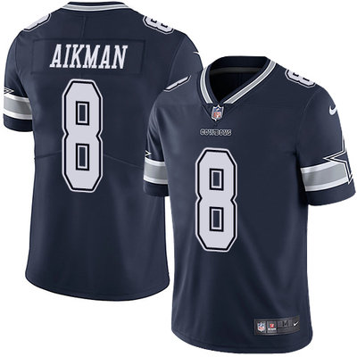 Nike Cowboys #8 Troy Aikman Navy Blue Team Color Youth Stitched NFL Vapor Untouchable Limited Jersey Nike Cowboys #8 Troy Aikman Navy Blue Team Color Youth Stitched NFL Vapor Untouchable Limited Jersey