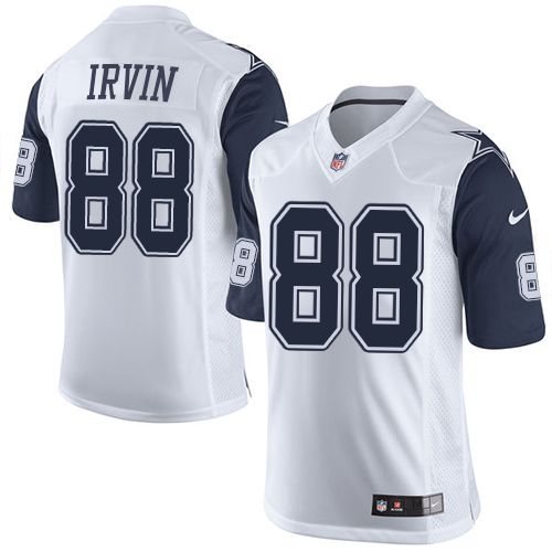 Nike Cowboys #88 Michael Irvin White Youth Stitched NFL Elite Rush Jersey