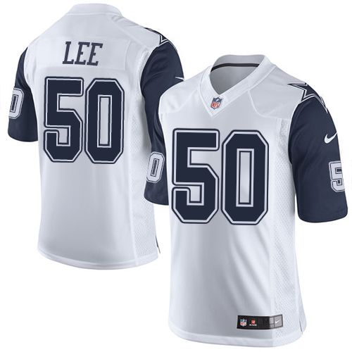 Nike Cowboys #50 Sean Lee White Youth Stitched NFL Elite Rush Jersey
