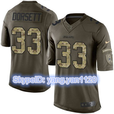 Nike Cowboys #33 Tony Dorsett Green Color Youth Stitched NFL Limited Salute to Service Jersey