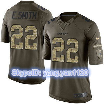 Nike Cowboys #22 Emmitt Smith Green Color Youth Stitched NFL Limited Salute to Service Jersey Nike Cowboys #22 Emmitt Smith Green Color Youth Stitched NFL Limited Salute to Service Jersey