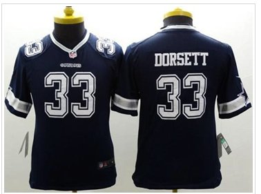 Youth NEW Cowboys #33 Tony Dorsett Navy Blue Team Color NFL Limited Jersey